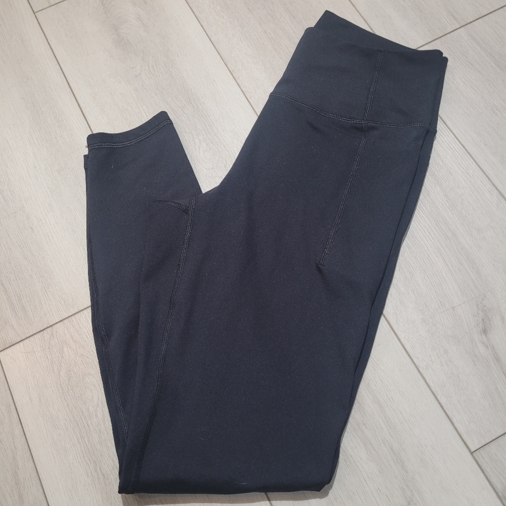 Gap Fit Women's High Rise Power 7/8 Leggings Medium Black Athleisure Yoga Gym